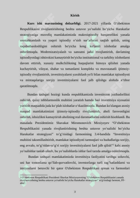 O'zbekistonda investitsion faoliyatni ta'minlash shart-sharoitlari 3