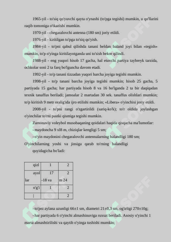 Musobaqa qoidalari, hakamlar va hakamlik qilish uslubiyati 6
