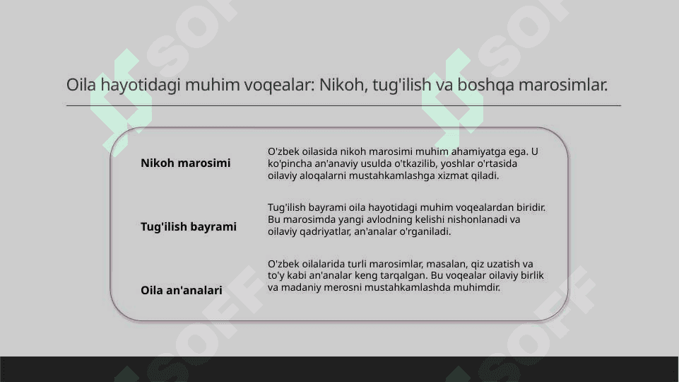 Oilaning hayotiy sikli 8