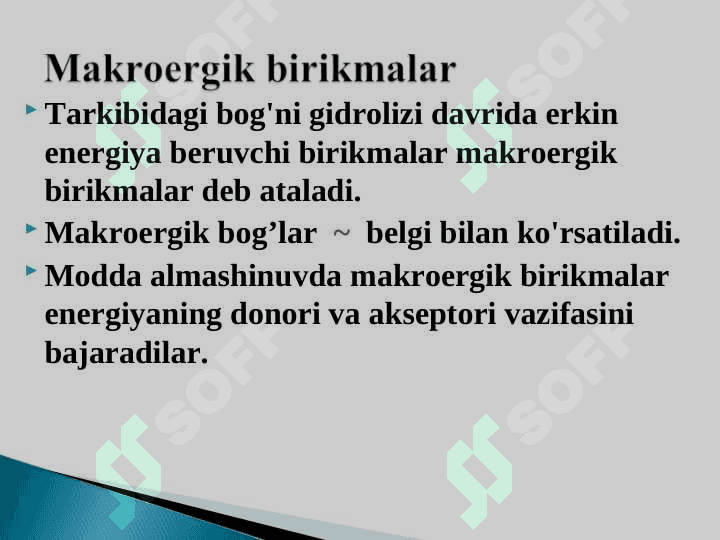 Biologik oksidlanish 8