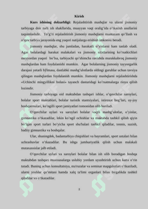 Maktabdan tashqari jismoniy tarbiya ishlari va ularni tashkil etish 2