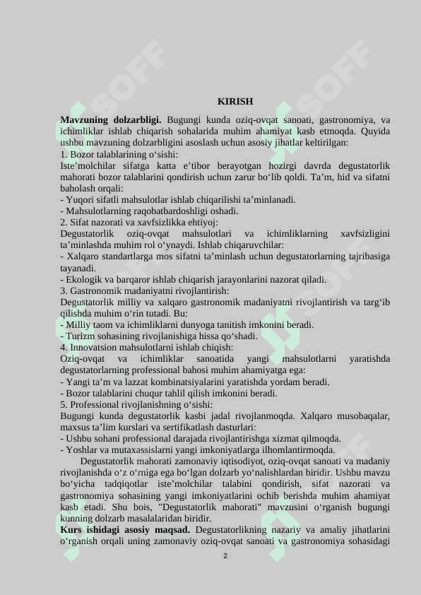 Degustatorlik mahorati 2
