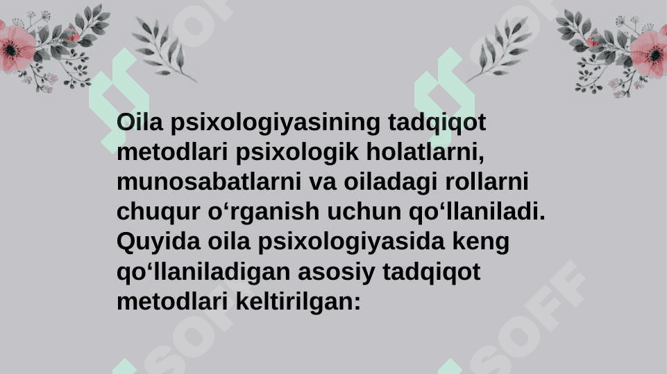 Oila psixologiyasining tadqiqot metodlari 4