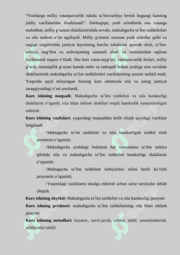 MAKTABGACHA TA’LIM TASHKILOTINING OILA BILAN ISHLASH SHAKLLARI 4