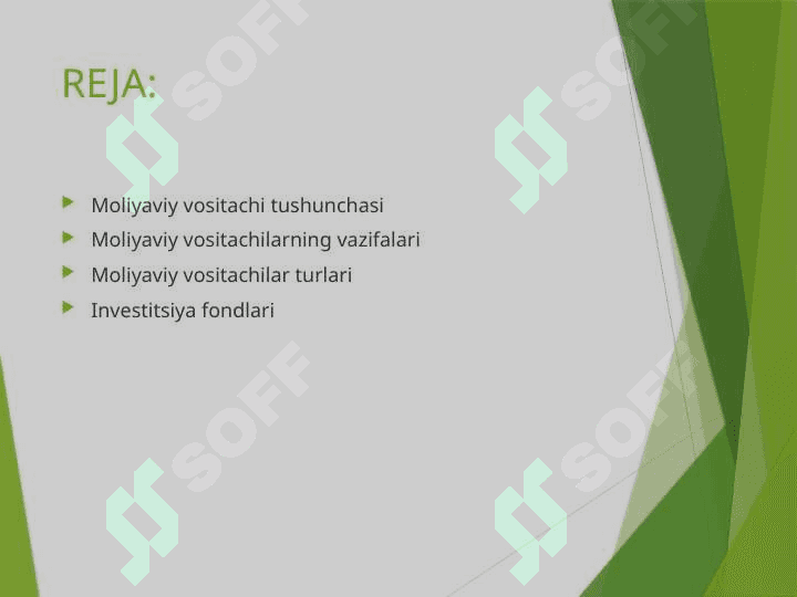 Moliyaviy vositachilar TAGDIMOT 2
