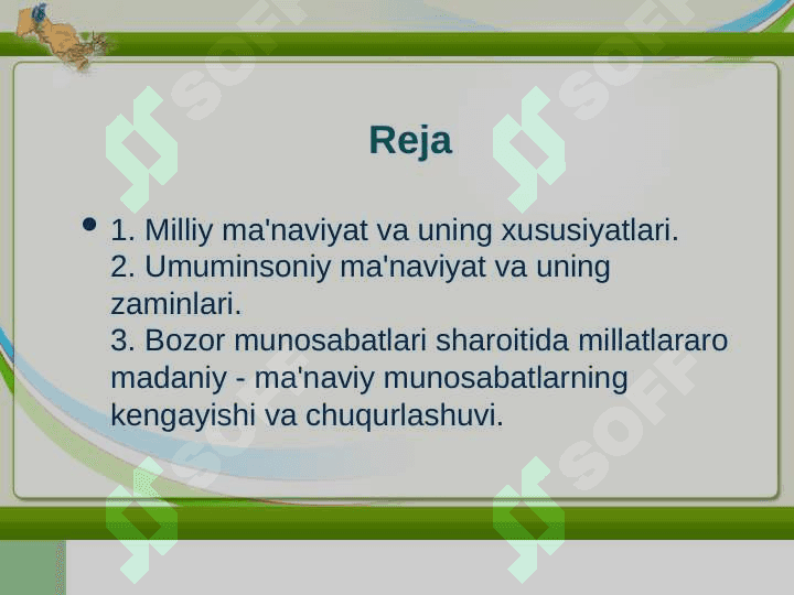 O'zbekistonning  ma`naviy ma`rifiy  zaminlari 2