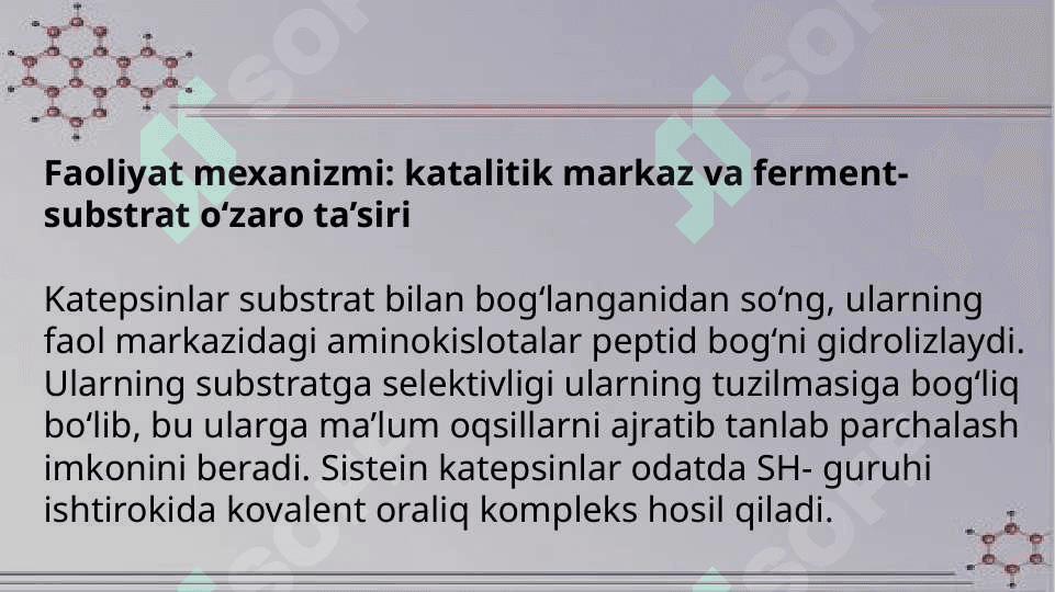 katepsinlar, ularning ahamiyati 7