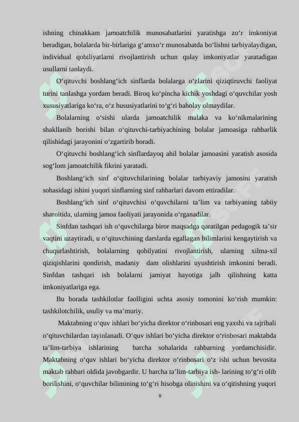 Maktabning o'quv ishlari bo'yicha direktor o'rinbosarining vazifalari 1 8