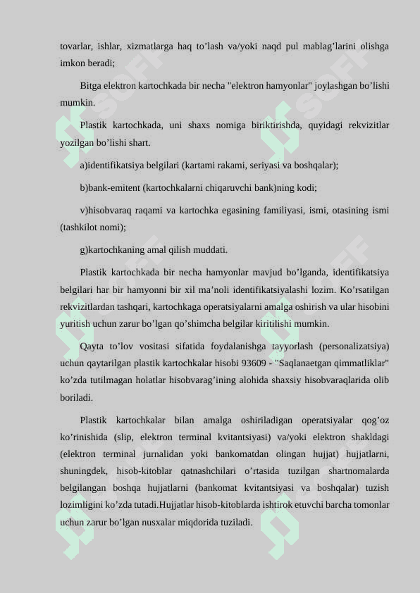 BANK KARTALARI BILAN OPERATSIYALAR VA ULARNING HISOBI 5