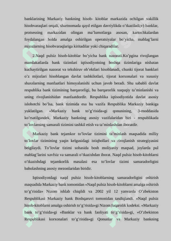 BANK KARTALARI BILAN OPERATSIYALAR VA ULARNING HISOBI 8