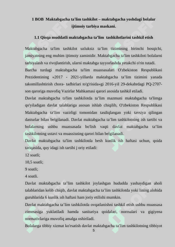 Maktabgacha ta’limni boshqarishning nazariy asoslari 5