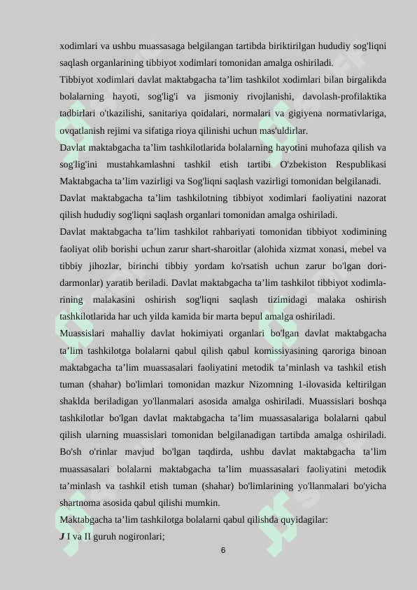 Maktabgacha ta’limni boshqarishning nazariy asoslari 6