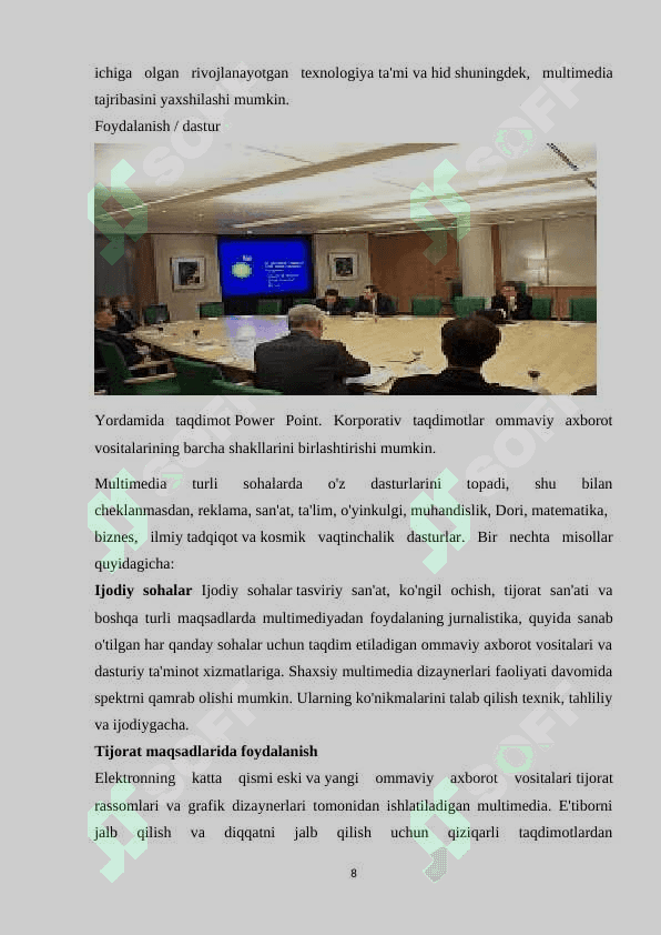 Multimedia so’zining ma’nosi va kelib chiqish tarixi 8