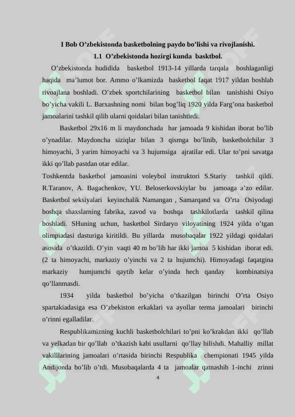 Mustaqil O'zbekistonda basketbolning rivojlanishi va uning barkamol avlod tarbiyasidagi ahamiyati 4