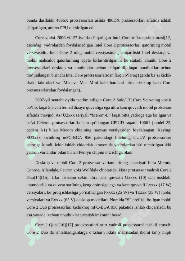 INTEL PROCESSORLARI VA ULARNING XUSUSIYATLARI 5