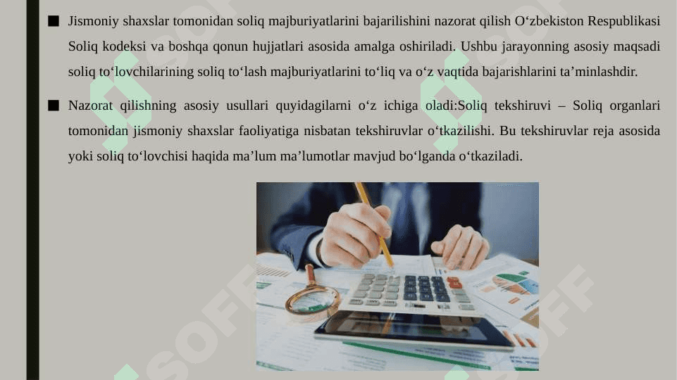 Jismoniy shaxslar tomonidan soliq majburiyatlarini bajarilishini nazorat qilish 3