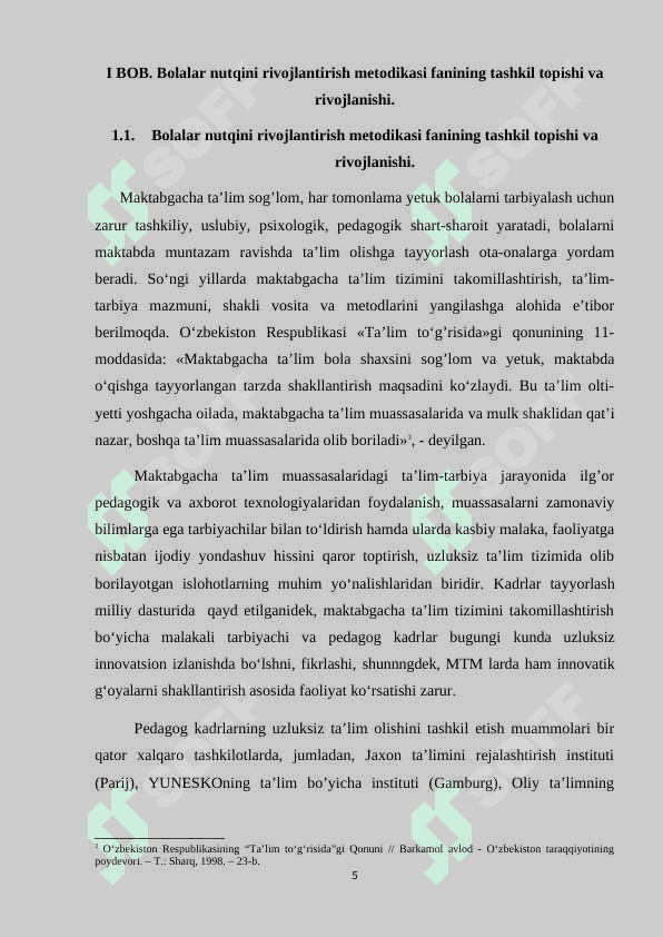 Nutq o‘stirishning psixolingvistik va ta'limiy asoslari 5