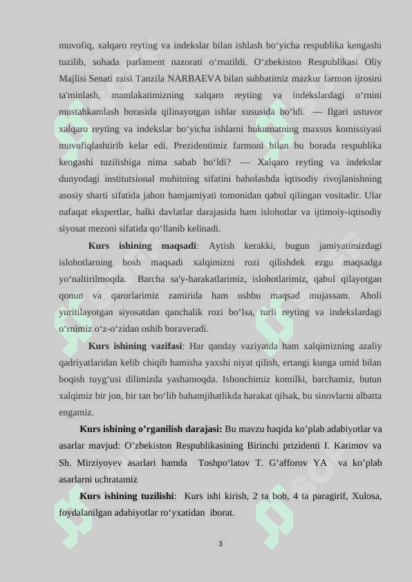 O‘zbekiston Respublikasining xalqaro reyting va indekslardagi o‘rni va nufuzining ortib borishi 3