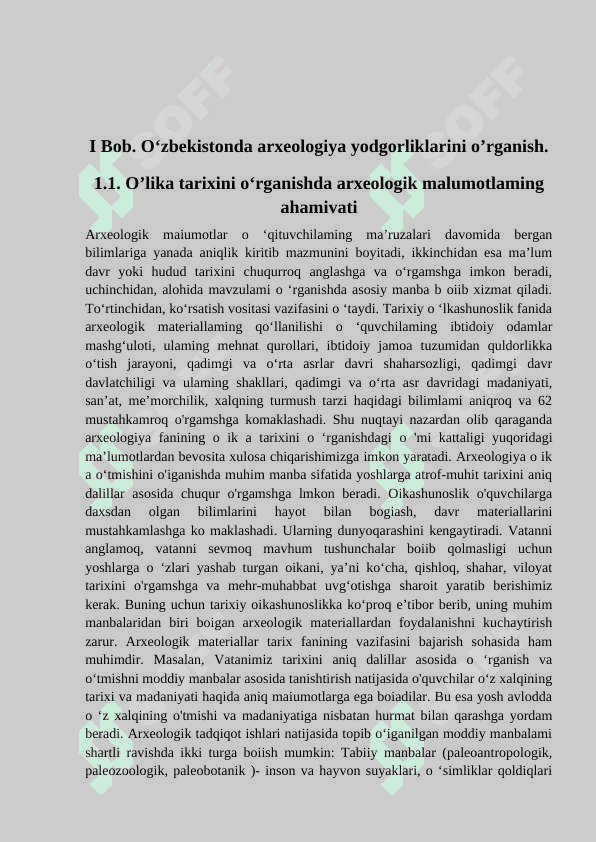 O‘zbekistonda arxeologiya yodgorliklarini o’rganish. 7
