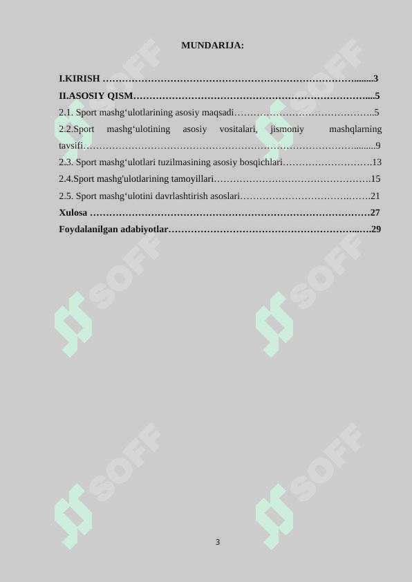 Sport mashg‘ulotlari tuzilmalarining umumiy tavsifi 3