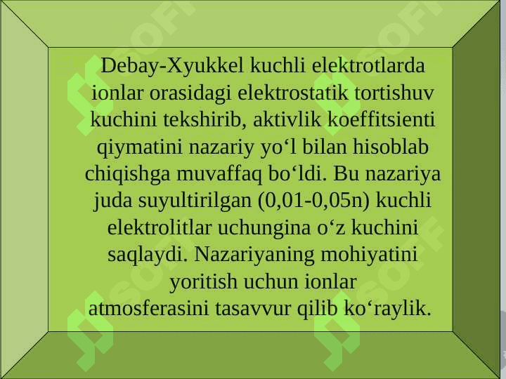 Chekli va kengaytirilgan Debay va Gyukkel qonunlari 3