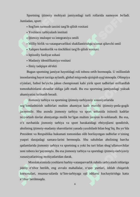 SPORTNING JAMIYATDAGI FUNKSIYALARI 6