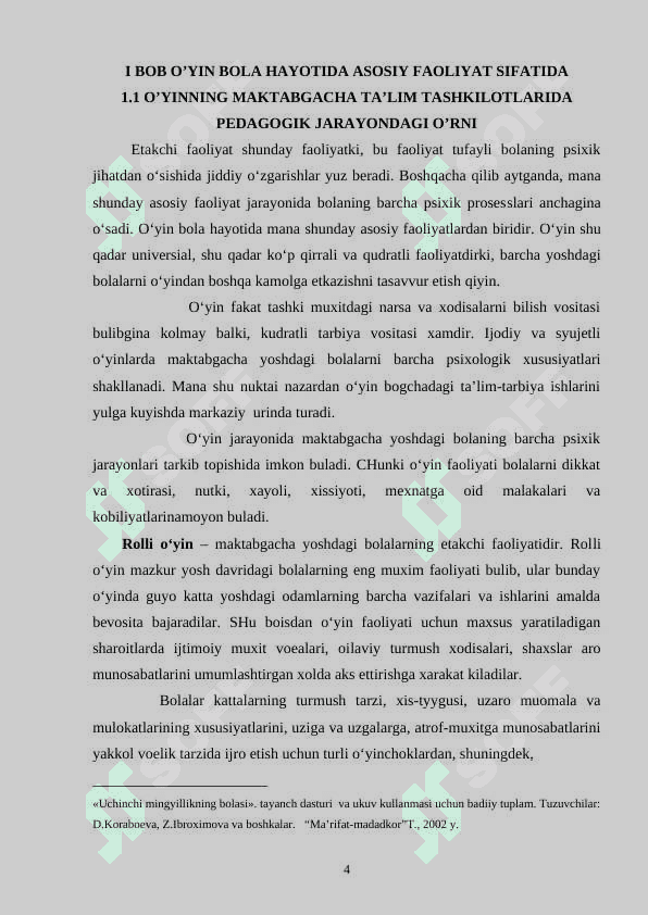 O’YIN VA O’YINLARNI TASHKIL ETISH METODIKASI 4