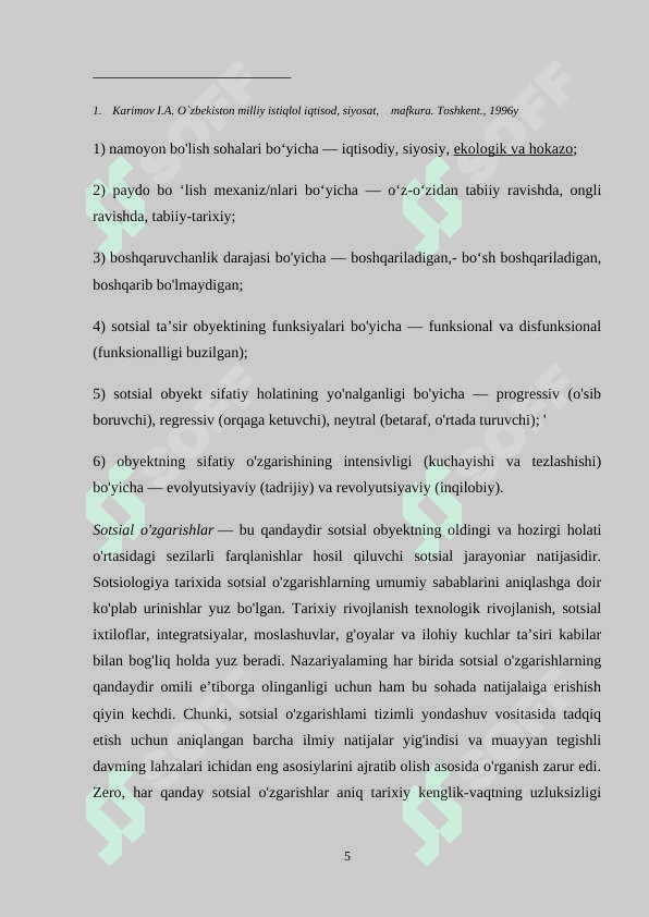 O’zbekiston jamiyatida sotsial tabaqalanish muommolari 5