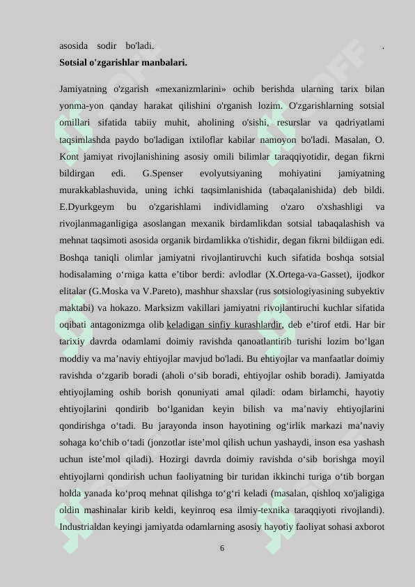 O’zbekiston jamiyatida sotsial tabaqalanish muommolari 6