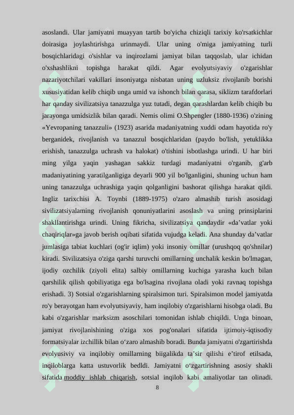 O’zbekiston jamiyatida sotsial tabaqalanish muommolari 8
