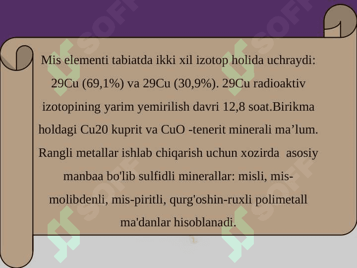 DAVRIY SISTEMANING  I B GURUH ELEMENTLARI 7