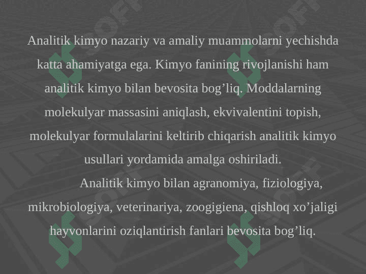 Analitik kimyo vazifalari, metodlari. Sifat analizi, mohiyati, metodlari 7