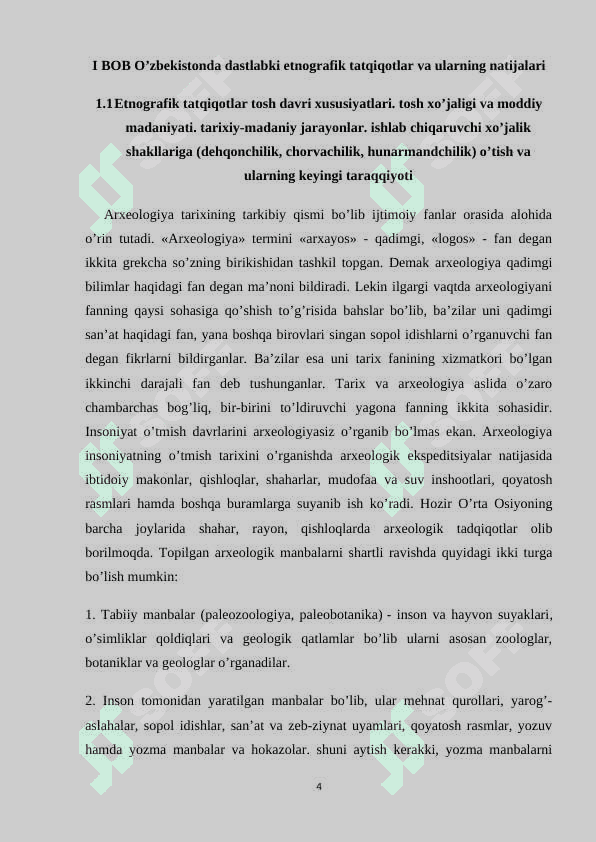 O’ZBEKISTONDA DASTLABKI ETNOGRAFIK TATQIQOTLAR VA ULARNING NATIJALARI 4