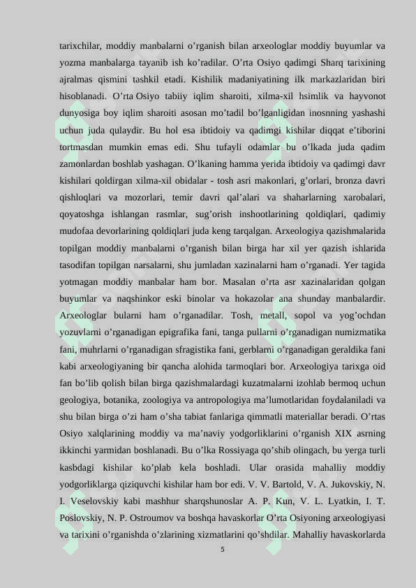 O’ZBEKISTONDA DASTLABKI ETNOGRAFIK TATQIQOTLAR VA ULARNING NATIJALARI 5