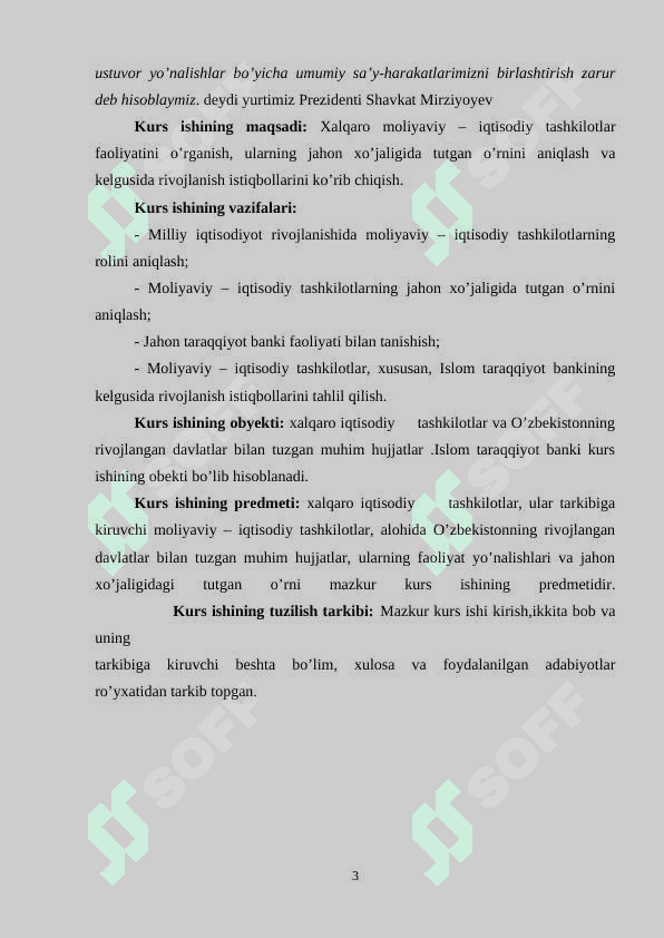 O’zbekistonning xalqaro iqtisodiy tashkilotlar bilan hamkorligi 3
