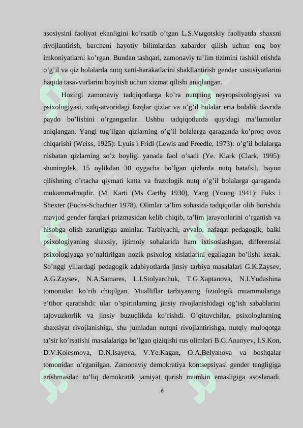 OILAVIY MUNOSABATLARNING GENDER TENGLIGI 6