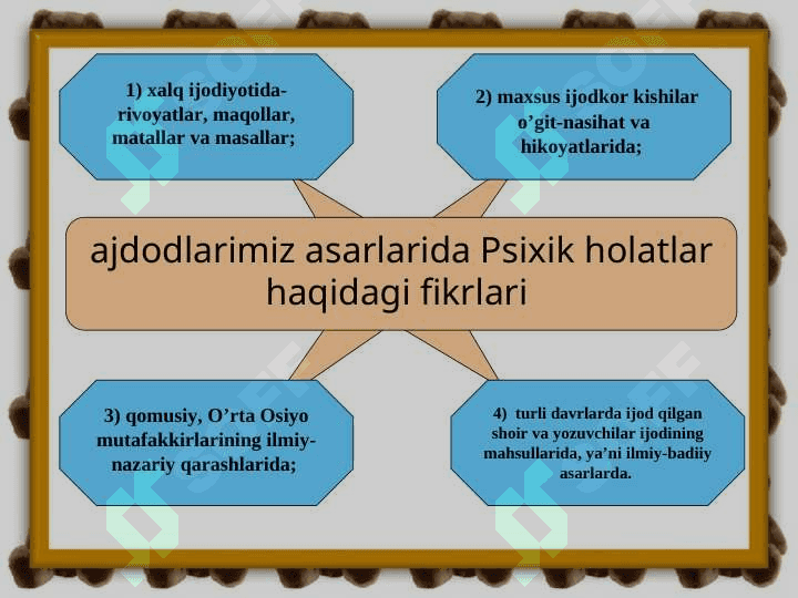 PSIXIK JARAYONLARNI VUJUDGA KELISHI 4