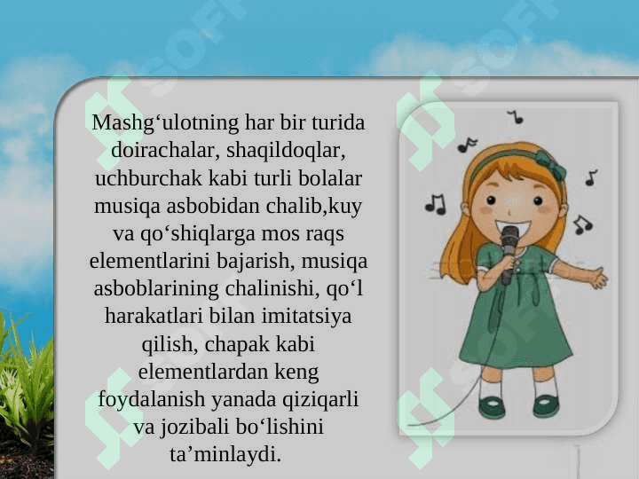 Bolalarni musiqiy cholg’ularda ijroga o'rgatish 4