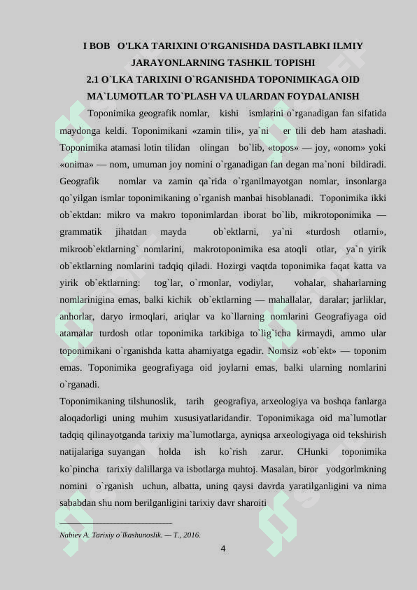 O'LKA TARIXINI O'RGANISHDA DASTLABKI ILMIY JARAYONLARNING TASHKIL TOPISHI VA FAOLIYATI 4