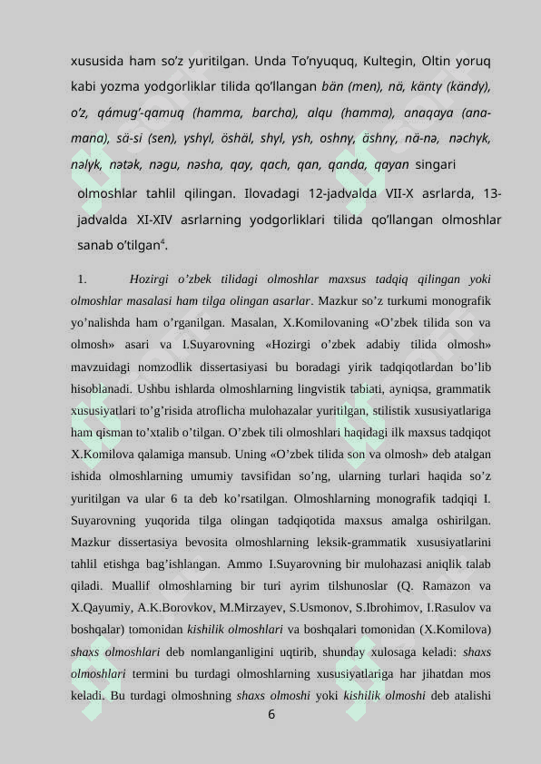 OLMOSHNING O'ZIGA XOS ISHORAVIY XUSUSIYATLARI 6