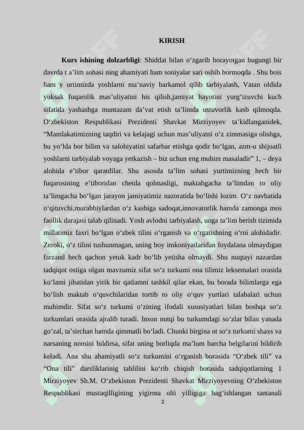 ONA TILI DARSLARIDA SO`Z TURKUMLARINI O`TISH USULLARI 2