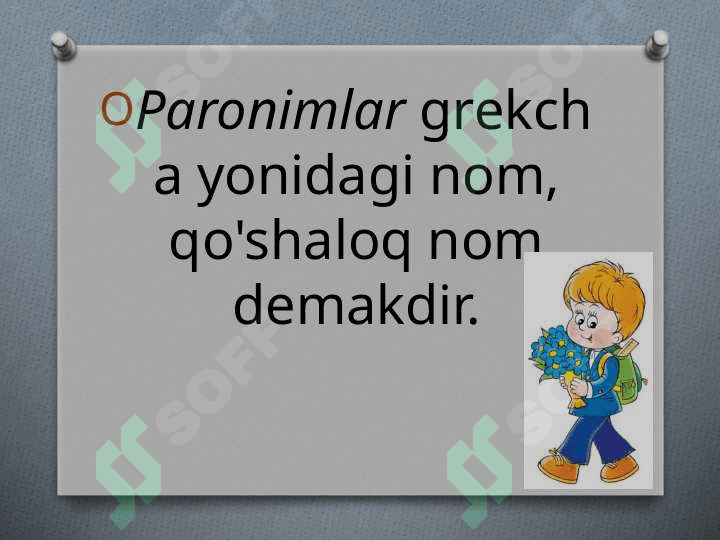 Paronim so'zlar haqida tushuncha 2
