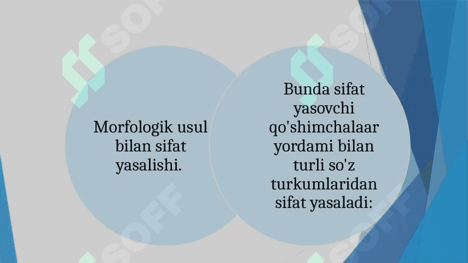 Sifatlarning yasalishi va otlash 3