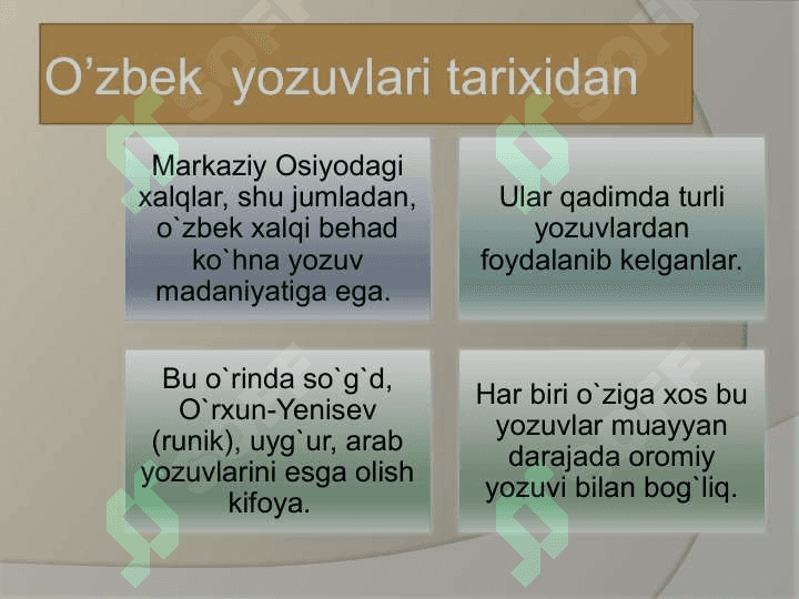 XX ASR O’ZBEK YOZUVI BILAN BOG’LIQ ISLOHATLAR. 3