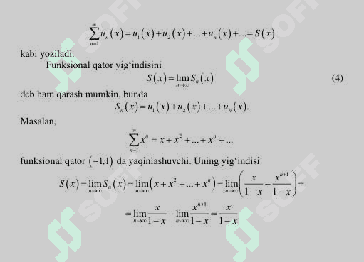 FUNKSIONAL QATORLAR 6
