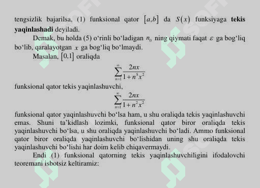 FUNKSIONAL QATORLAR 8