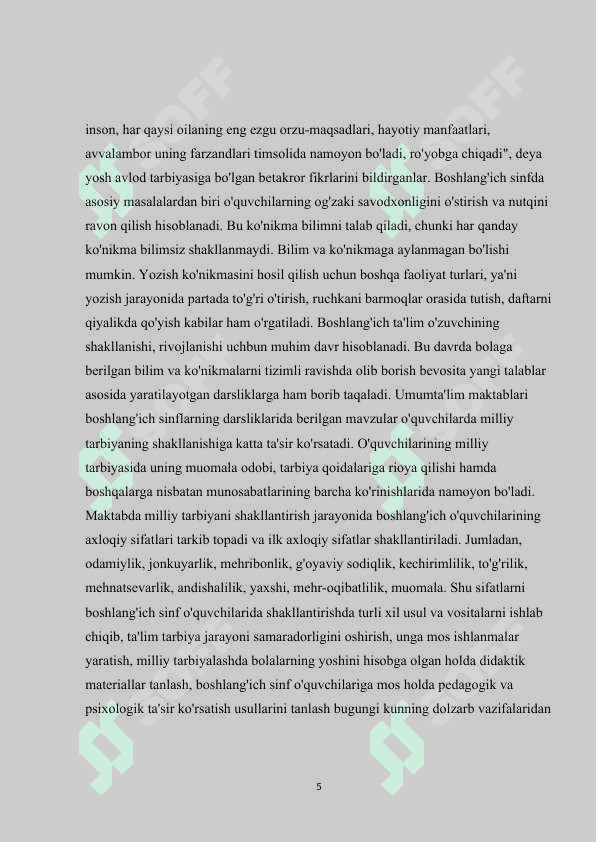 Boshlangʻich sinf oʻquvchilarini milliy qadriyatlar asosida tarbiyalash metodikasi 5