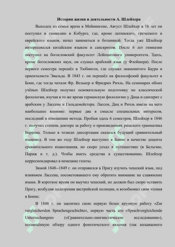 Натуралистическая  концепция А. Шлейхера. 3