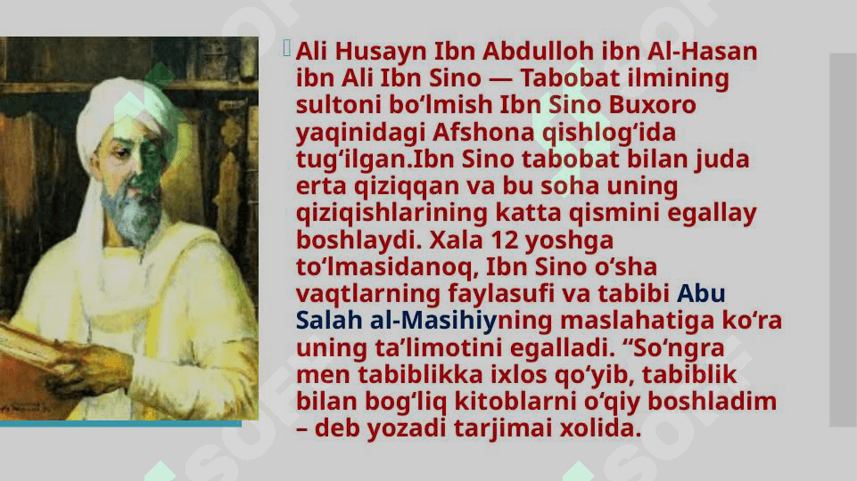 Abu Ali ibn Sino faoliyatining o’rganilishi 2