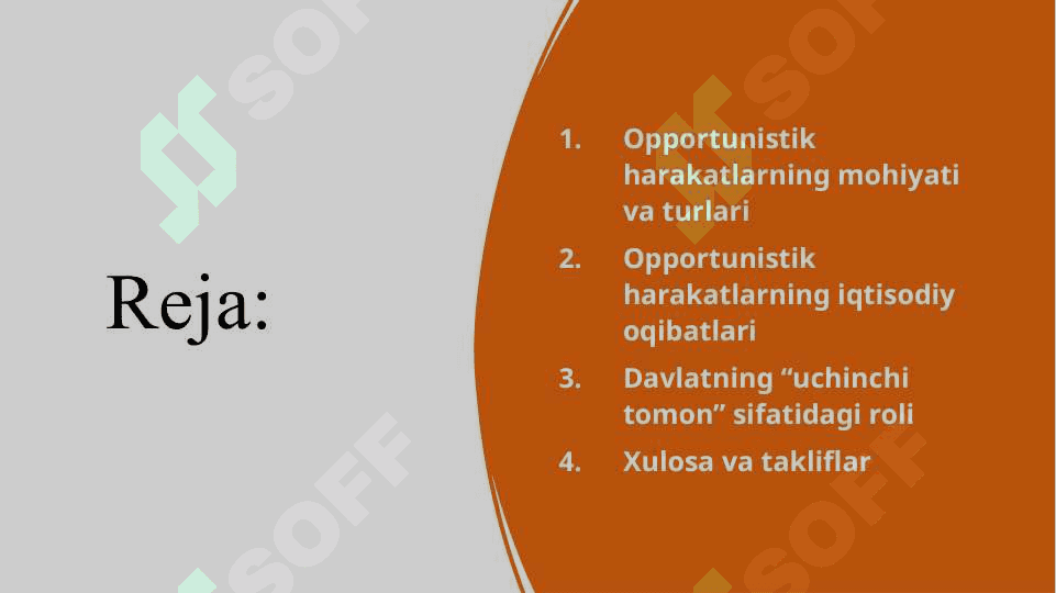 OPPORTUNISTIK HATTI-HARAKATLAR 2